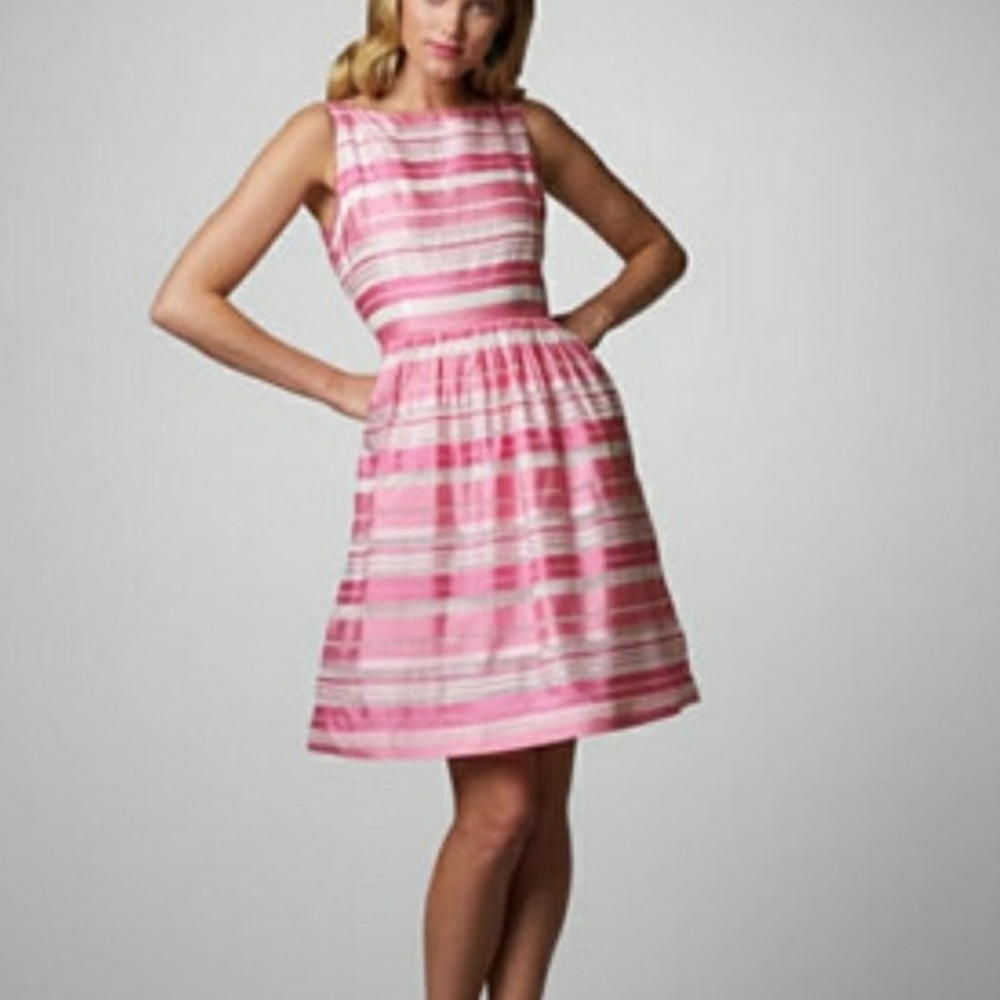 Nwot Lilly Pulitzer "Eryn" striped silk dress